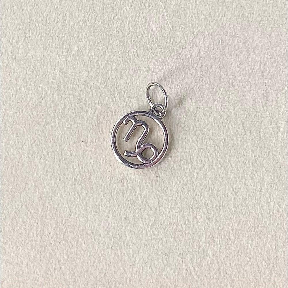 Silver Capricorn Zodiac Charm
